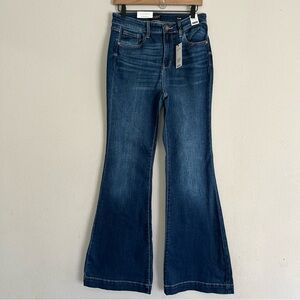 Judy Blue Women’s 9/29 Becca High Rise Flare Denim Jeans